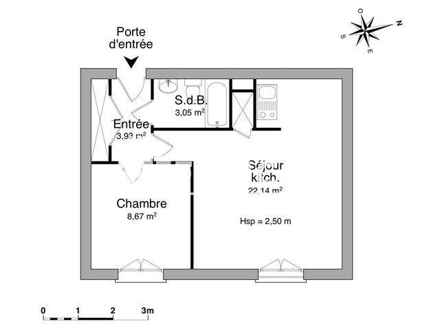 Appartement à louer, 37m², Limoges