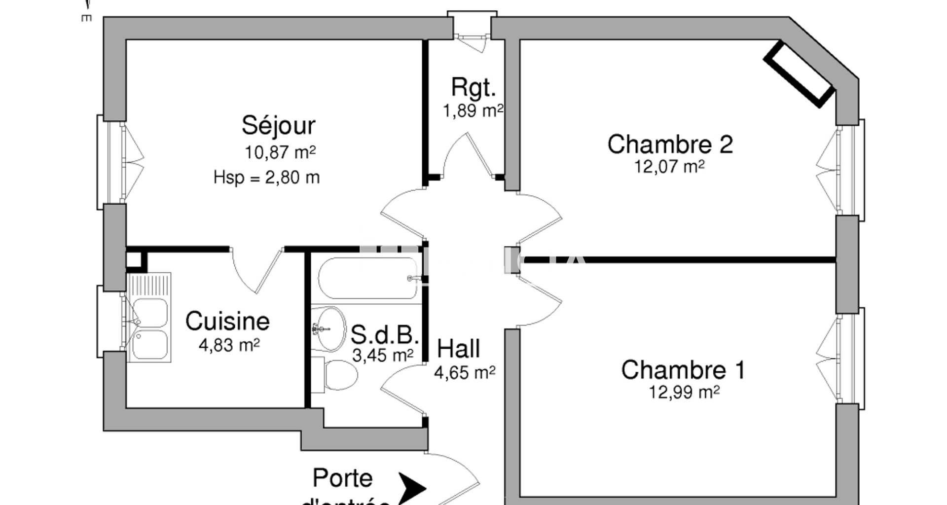 Appartement à louer, 50m², La Garenne-Colombes