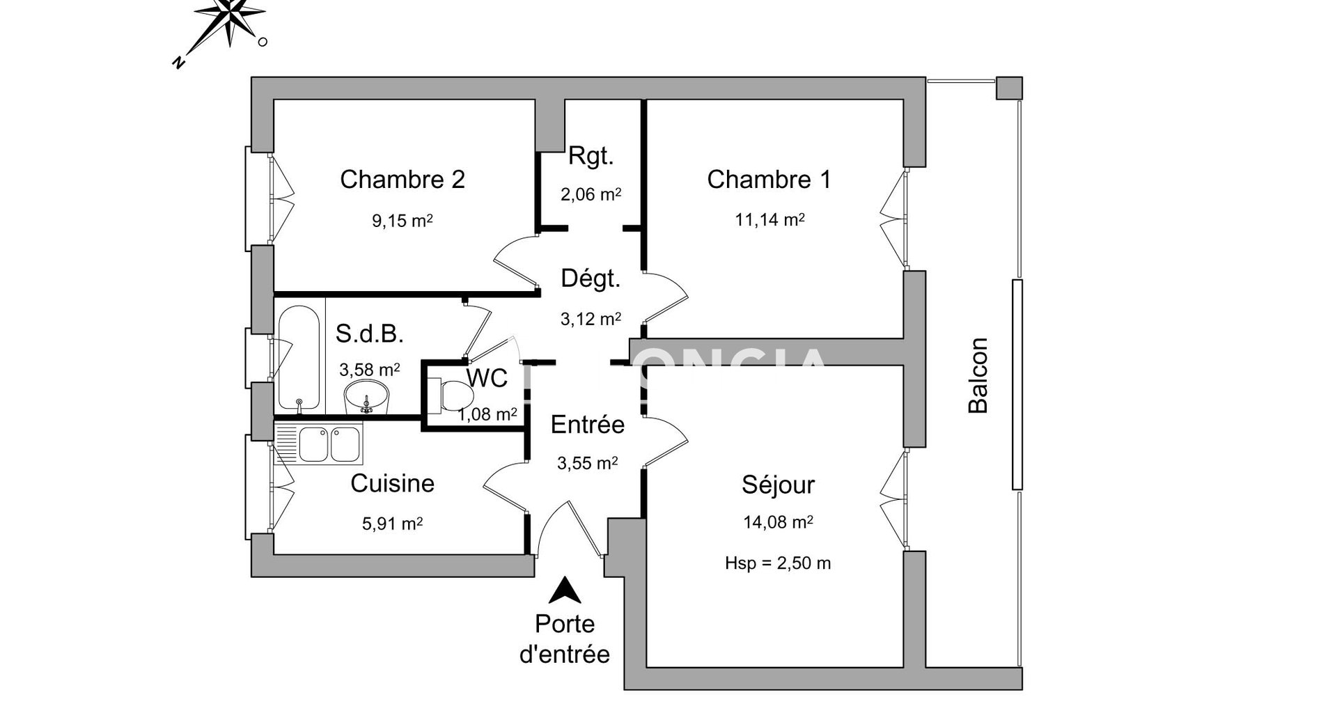 Appartement à louer, 53m², Vandoeuvre-lès-Nancy