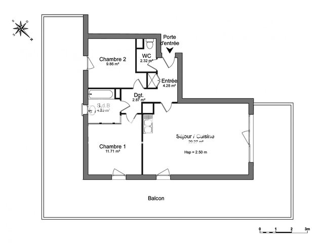Appartement à louer, 64m², Villenave-d'Ornon