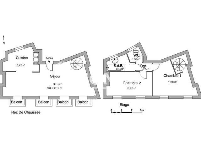 Appartement à louer, 57m², Albi