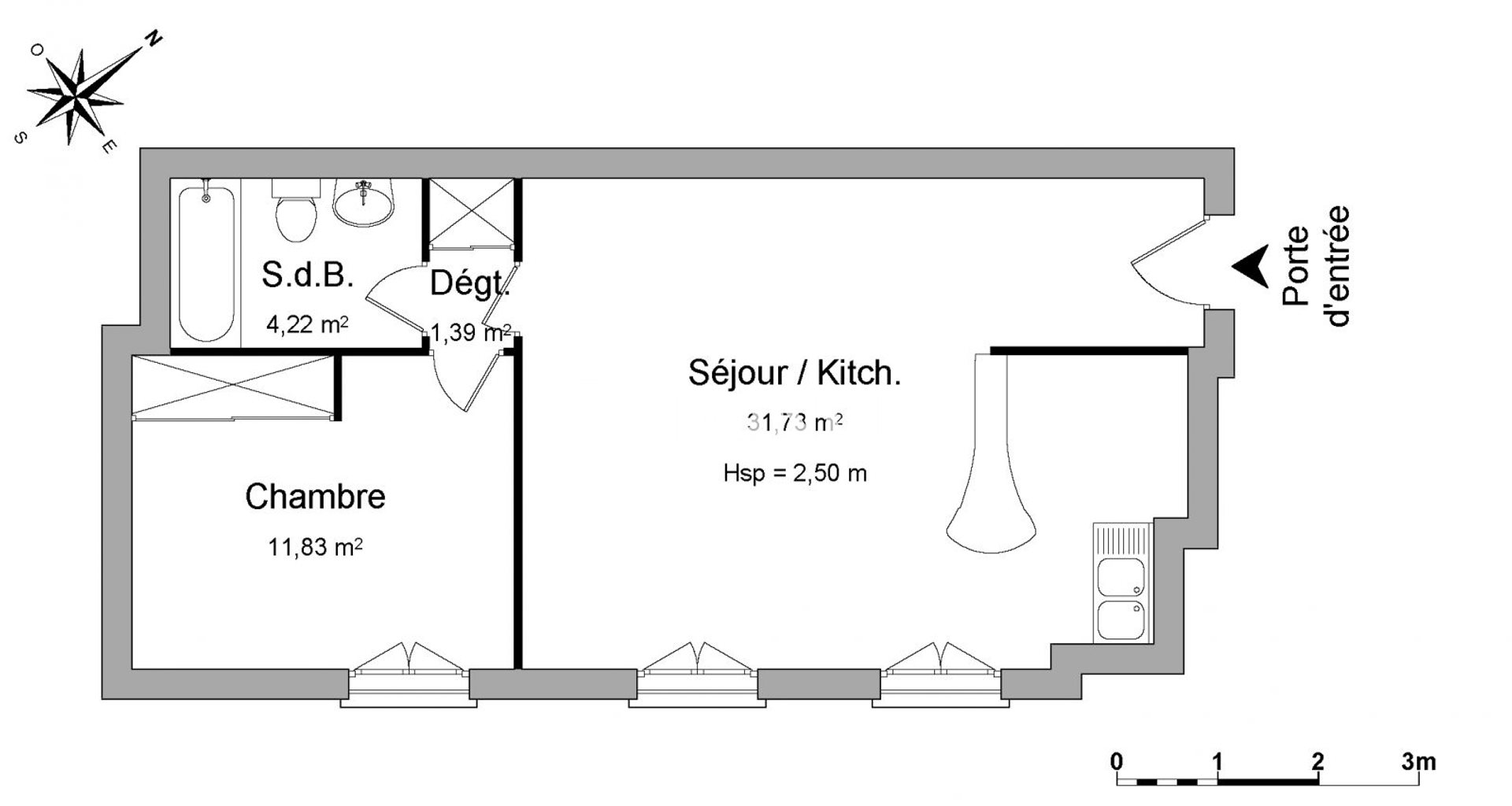 Appartement à louer, 49m², Le Raincy