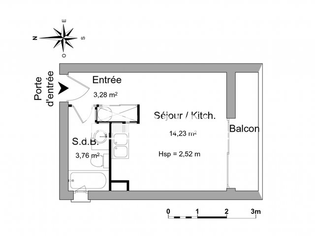 Appartement à louer, 21m², Anglet