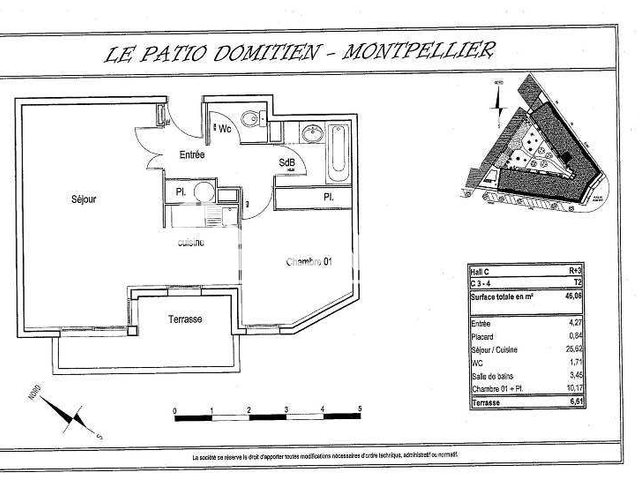 Appartement à louer, 46m², Montpellier
