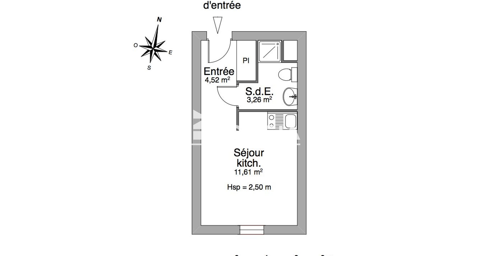 Appartement à louer, 19m², Clermont-Ferrand