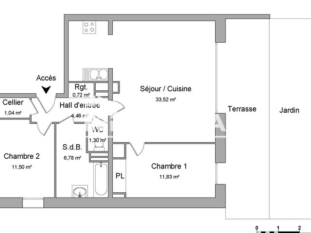 Appartement à louer, 71m², Villeneuve-d'Ascq