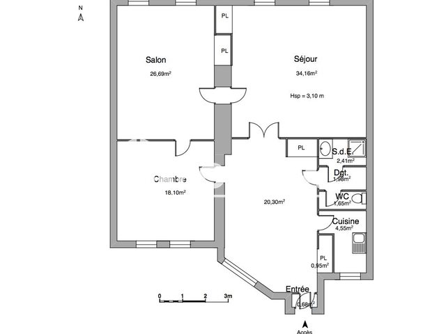 Appartement à louer, 111m², Rennes