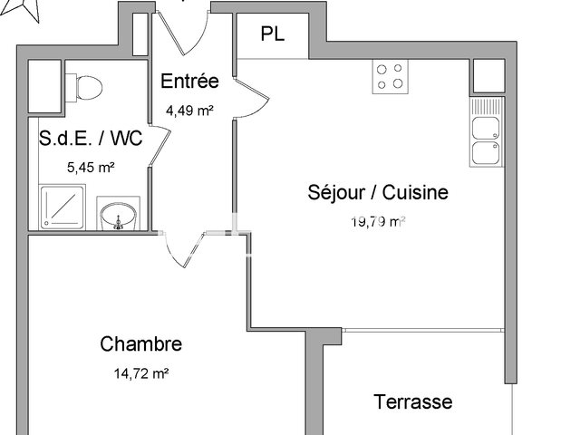 Appartement à louer, 44m², Alès