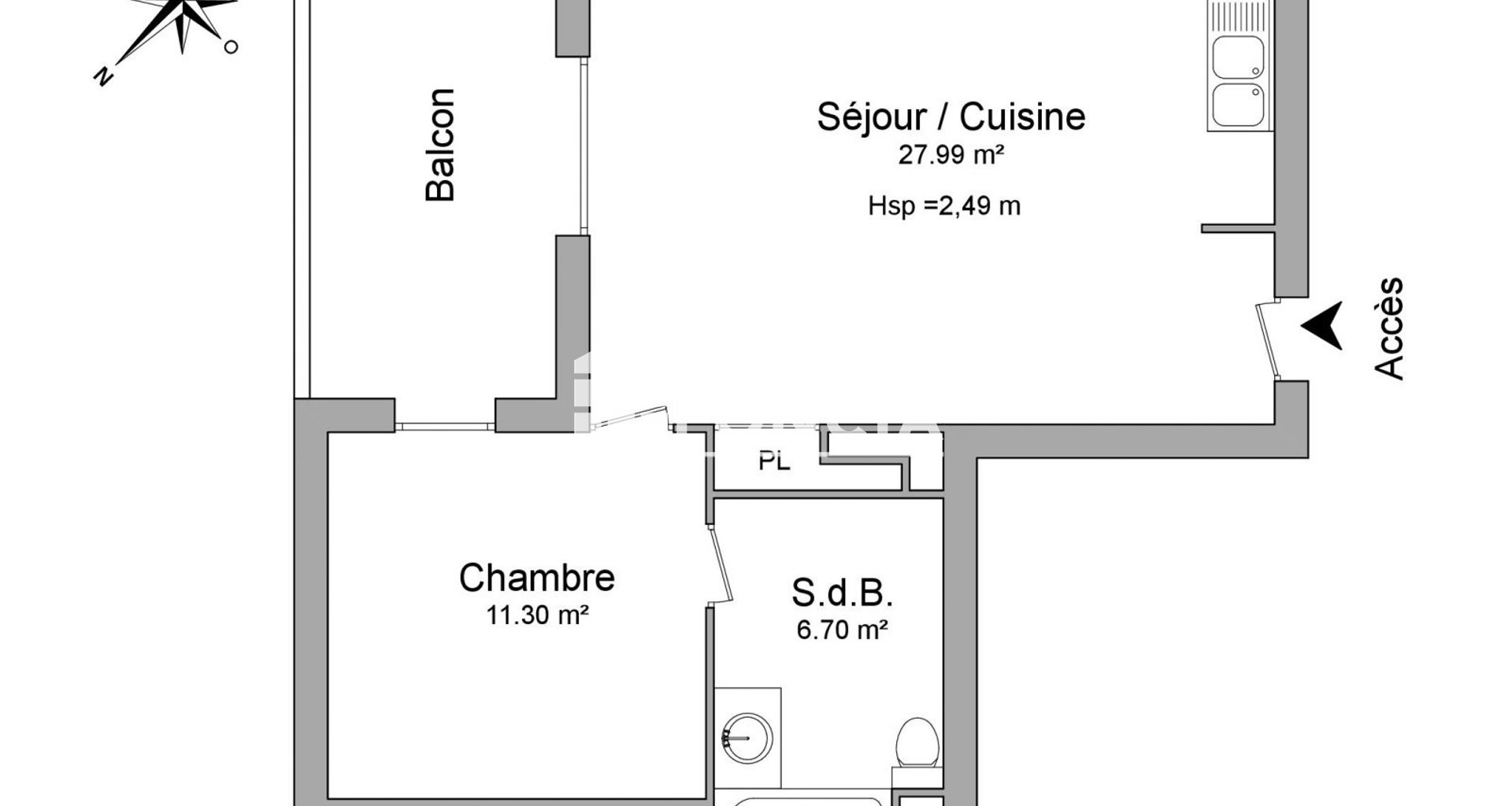 Appartement à louer, 45m², Meyzieu