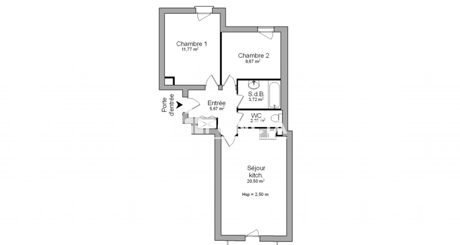 Appartement à louer, 45m², Landerneau