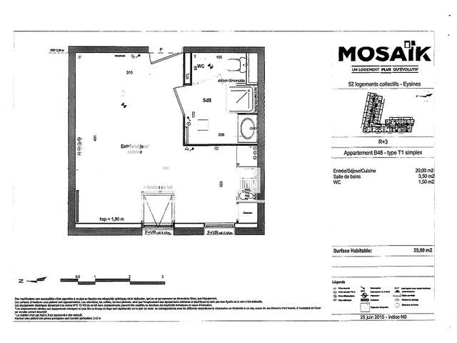 Appartement à louer, 25m², Eysines