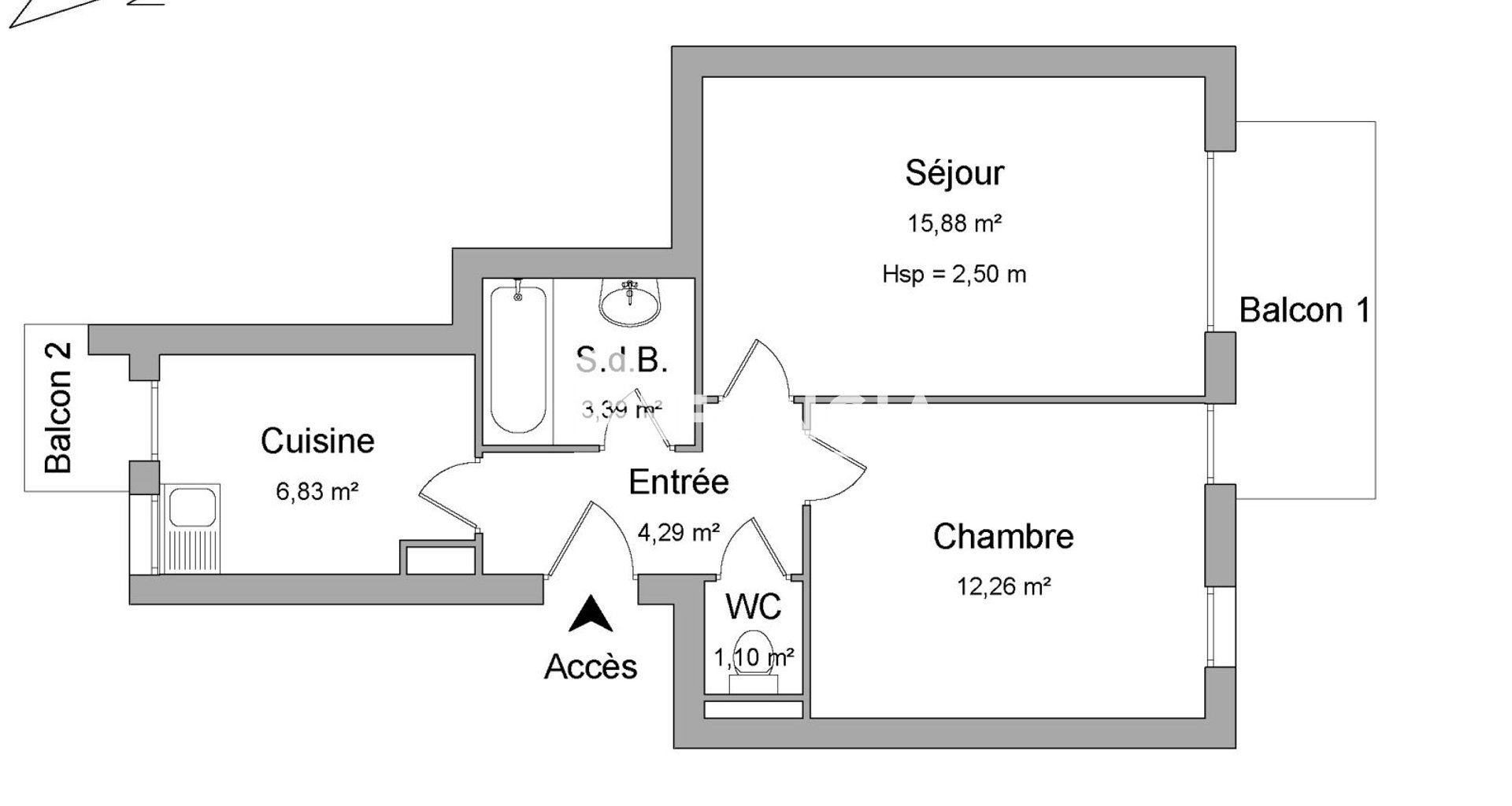 Appartement à vendre, 43m², Strasbourg