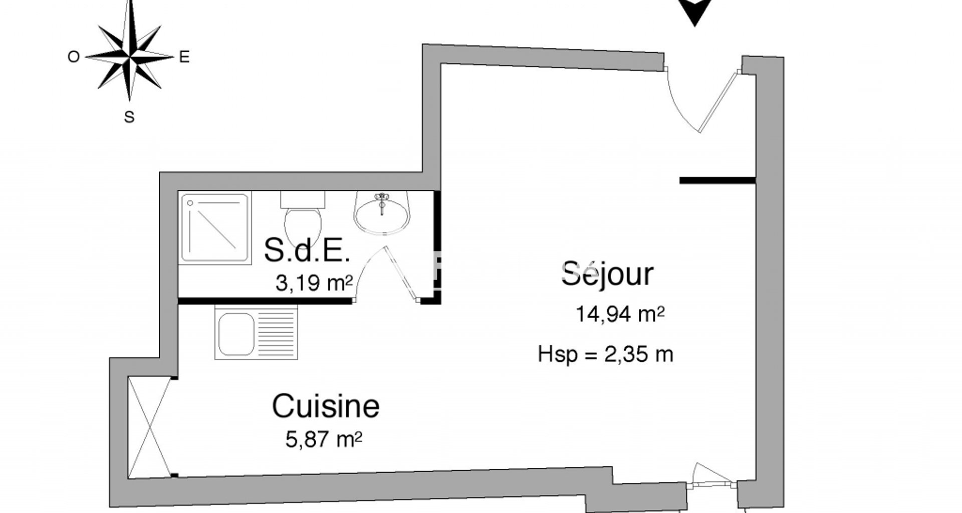 Appartement à louer, 24m², Annecy
