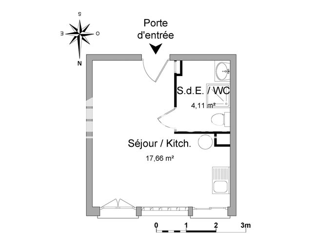Appartement à louer, 21m², Toulon