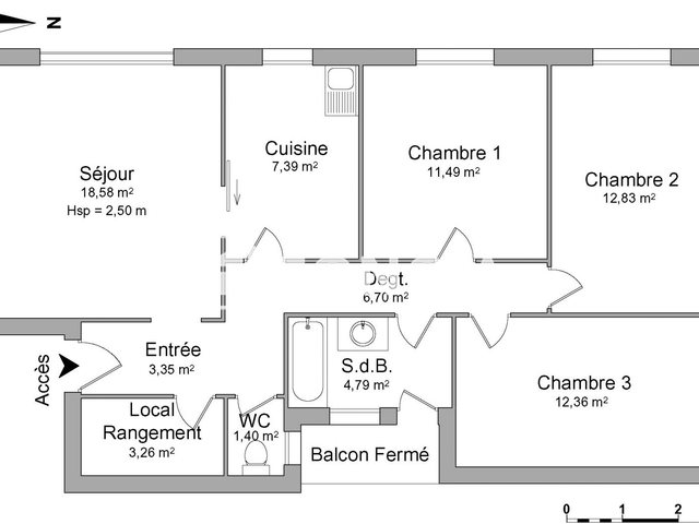 Appartement à louer, 82m², Mont-de-Marsan
