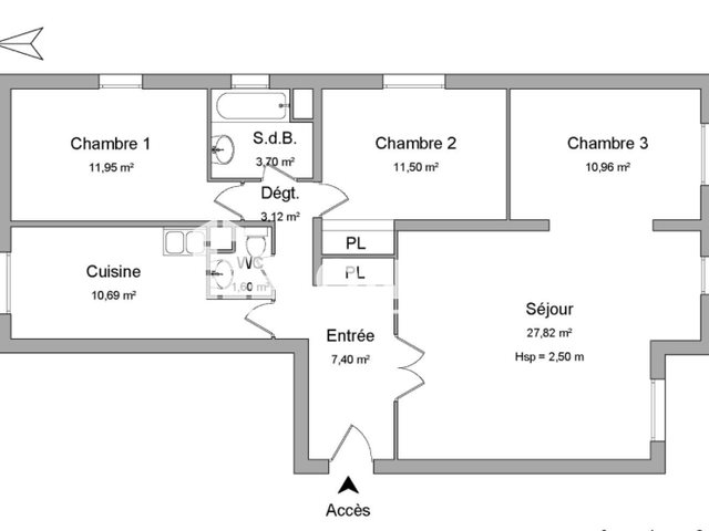 Appartement à louer, 88m², Orléans