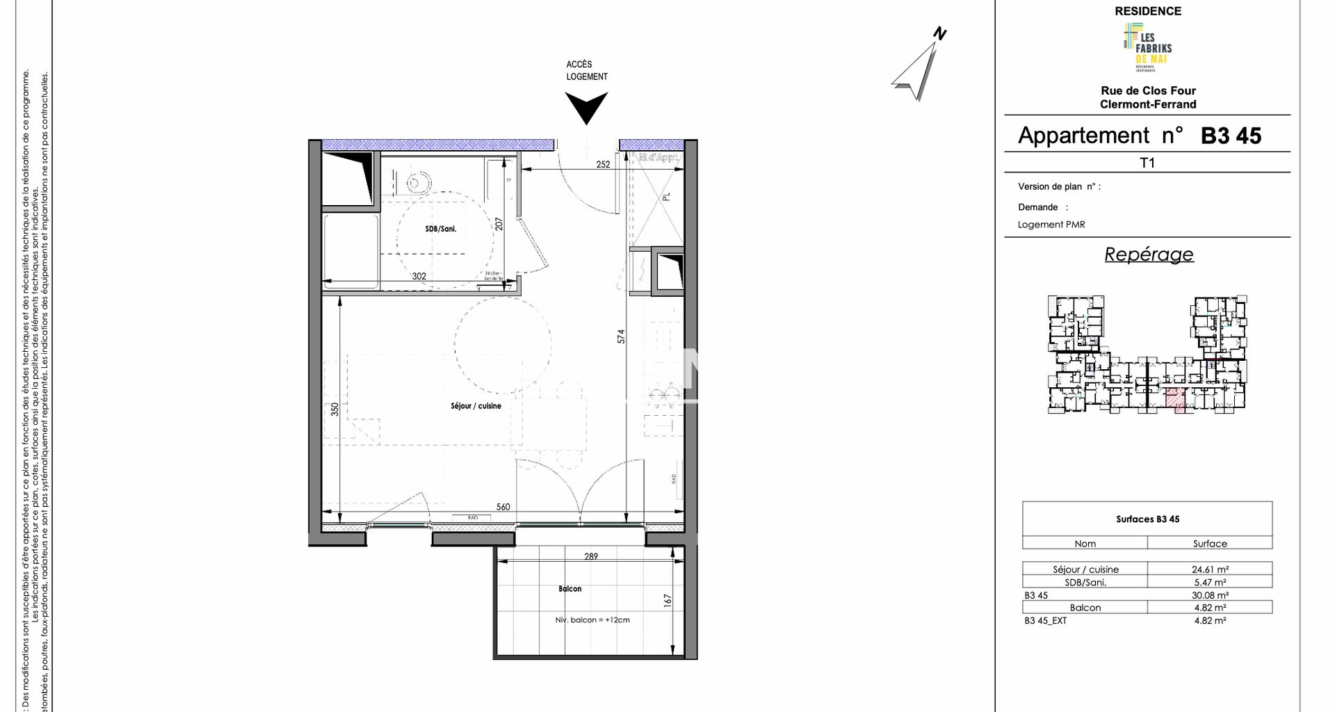Appartement à louer, 30m², Clermont-Ferrand