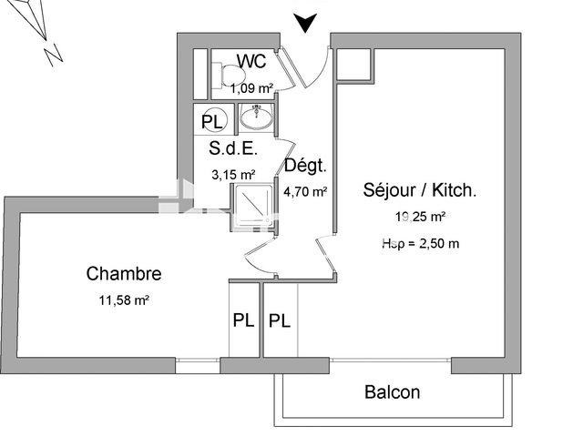 Appartement à louer, 39m², Le Havre