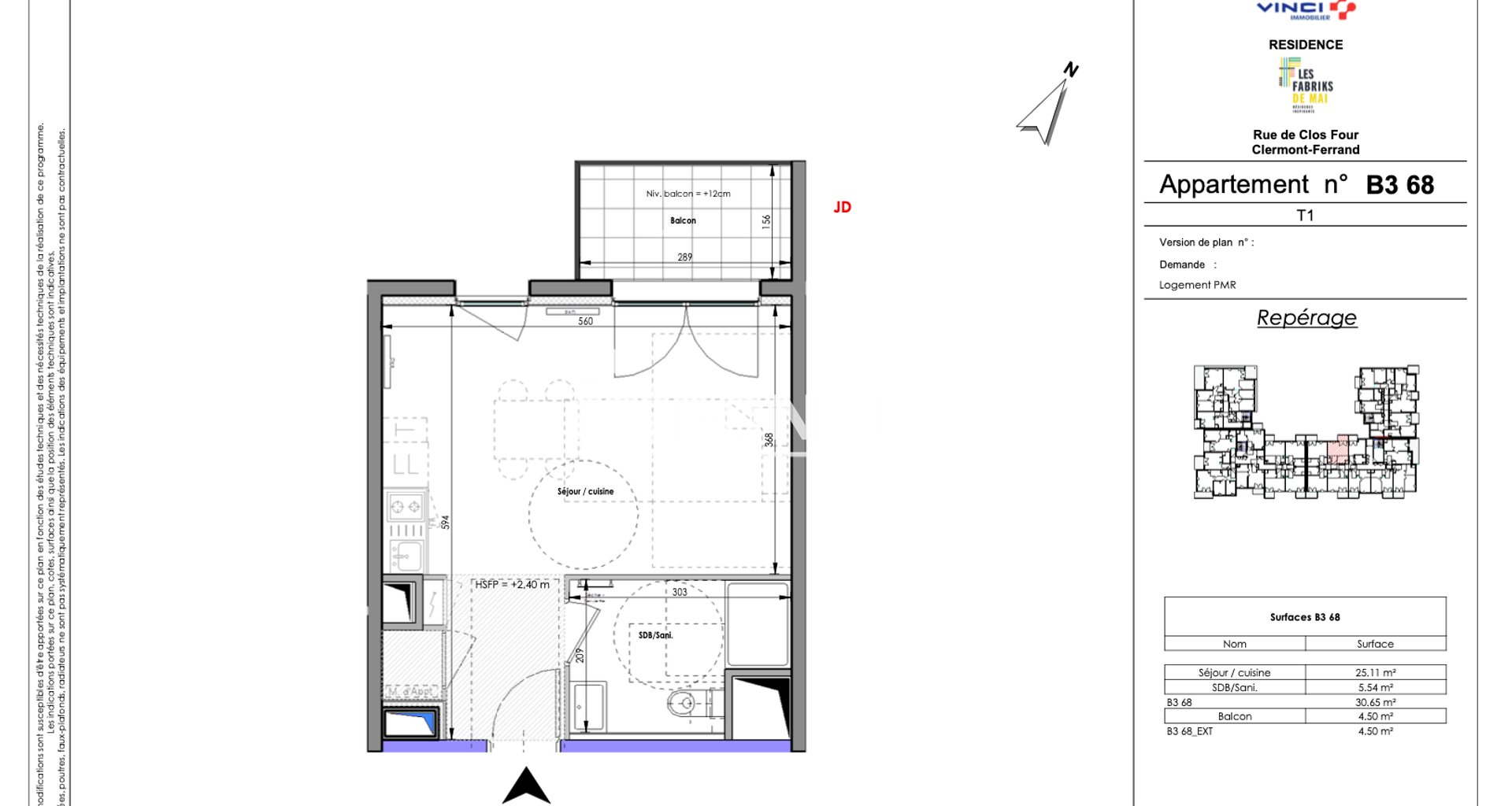 Appartement à louer, 30m², Clermont-Ferrand