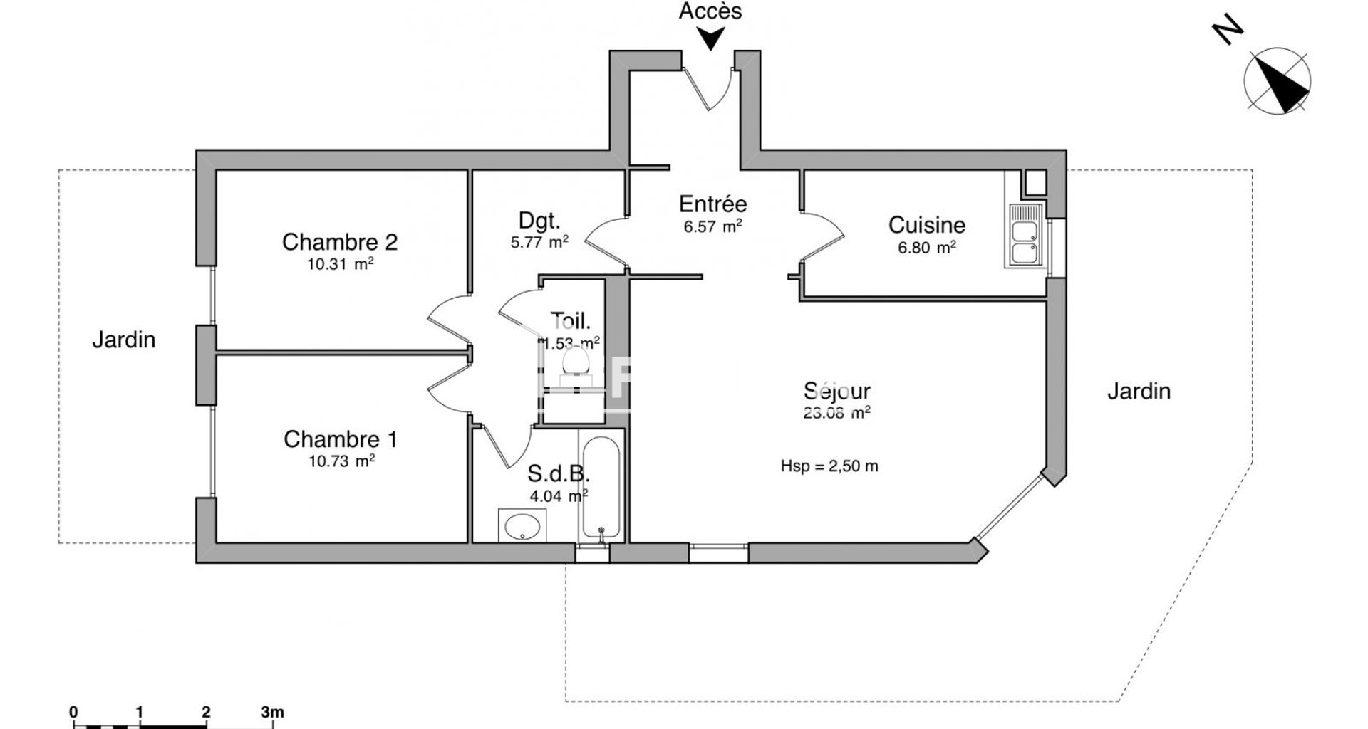 Appartement à louer, 68m², Chatou