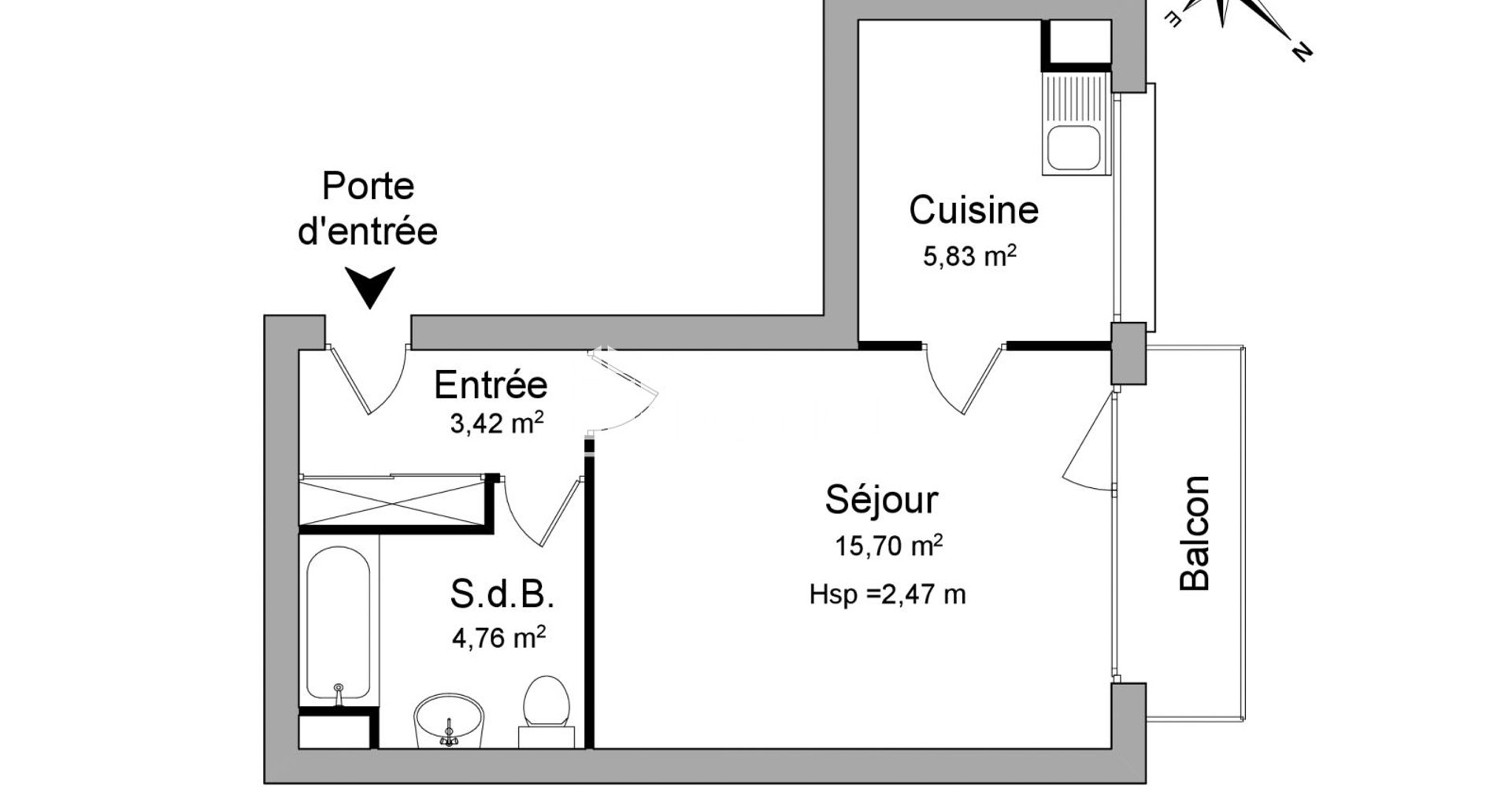 Appartement à louer, 29m², Rueil-Malmaison