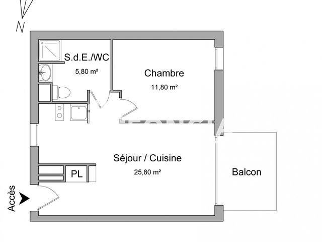 Appartement à louer, 43m², Lormont