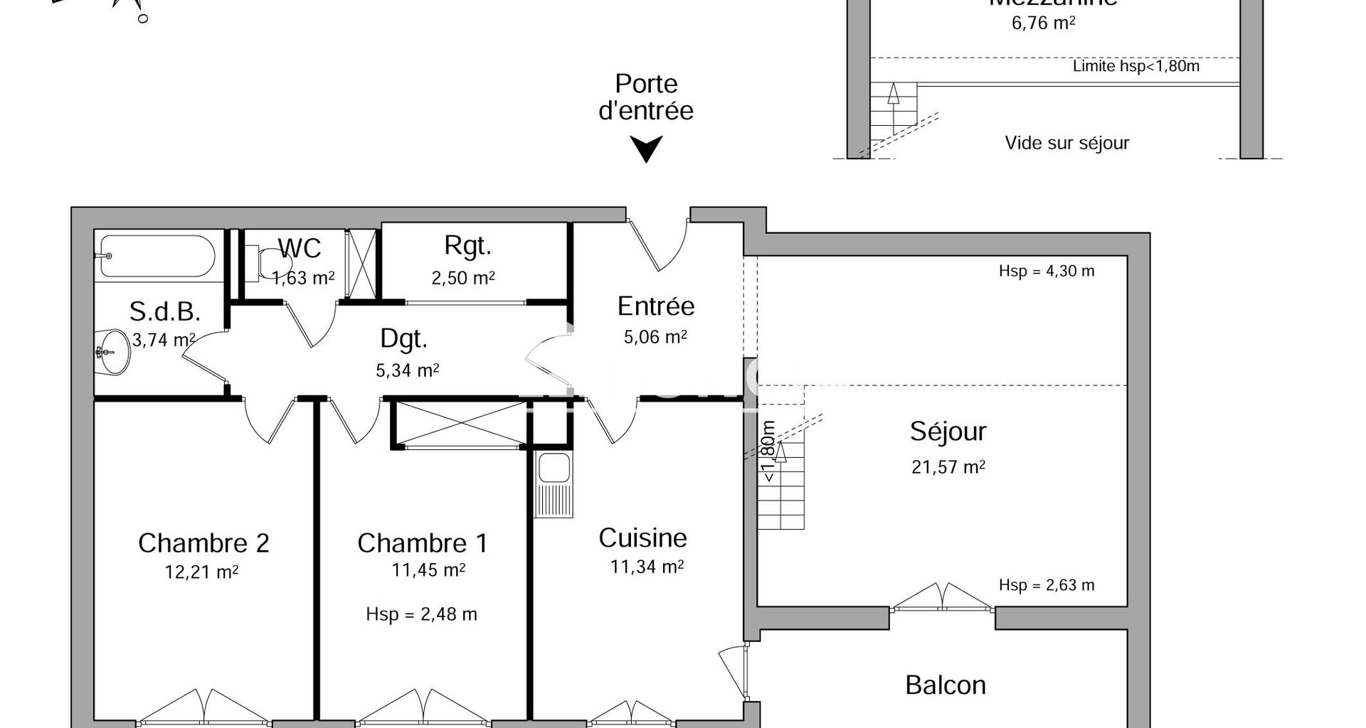 Appartement à louer, 81m², Vienne