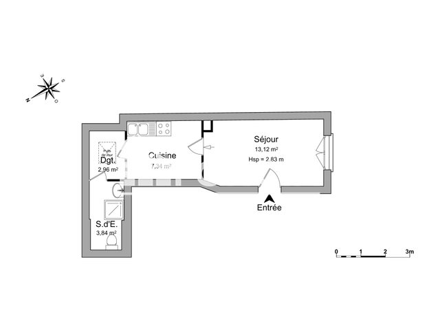 Appartement à louer, 27m², Rouen