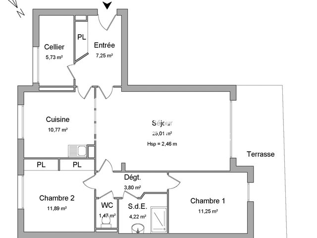Appartement à louer, 81m², Landerneau