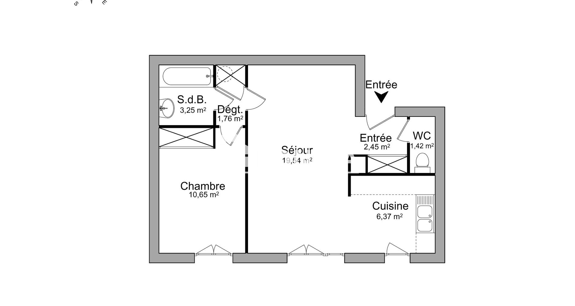 Appartement à louer, 45m², Combs-la-Ville