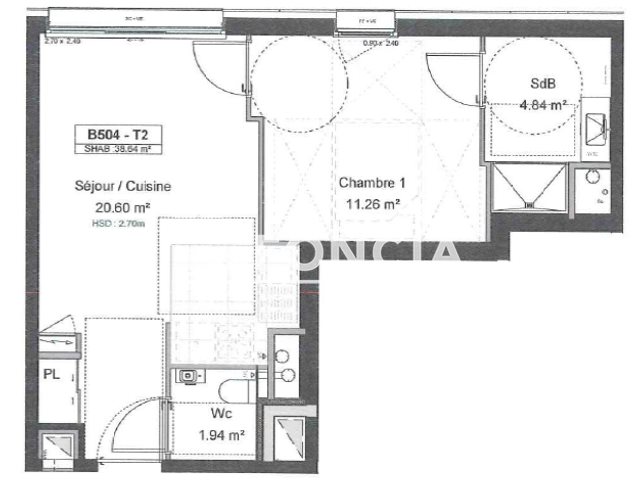 Appartement à louer, 36m², Caen