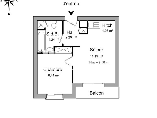 Appartement à louer, 27m², Rodez