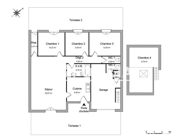 Maison à louer, 92m², Sérignan