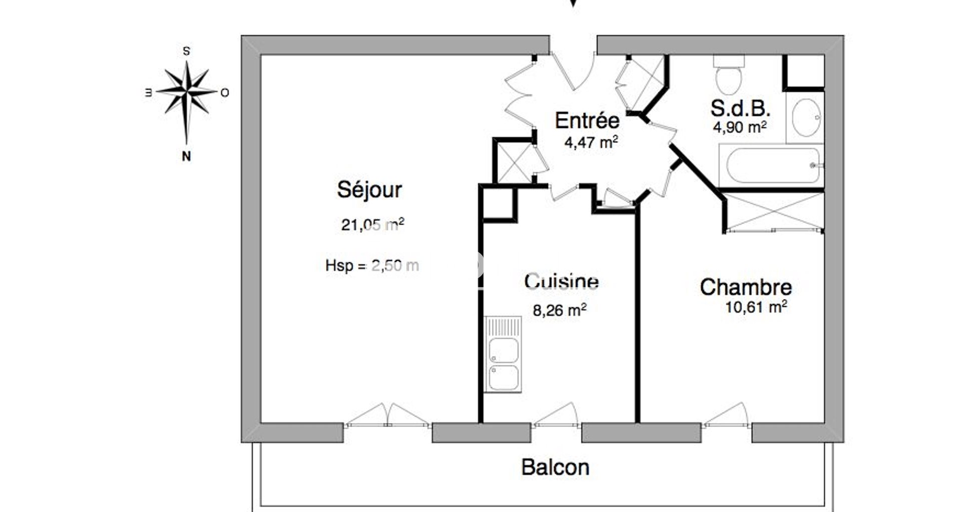 Appartement à louer, 49m², Clermont-Ferrand