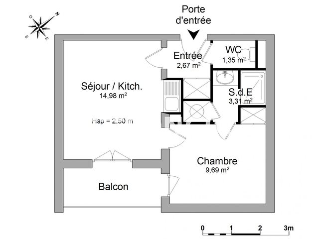 Appartement à louer, 32m², Poitiers