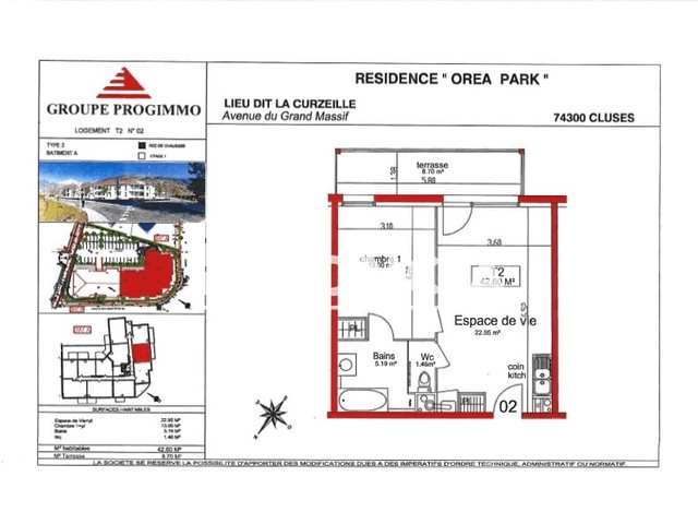 Appartement à louer, 42m², Cluses