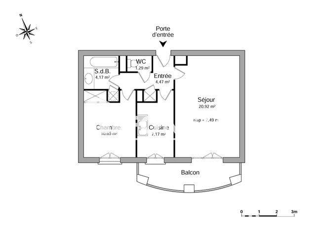 Appartement à louer, 48m², Saint-Julien-en-Genevois