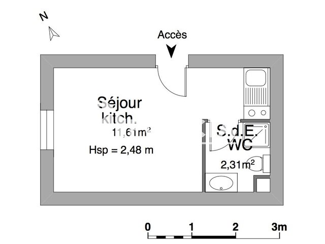 Appartement à louer, 13m², Deauville