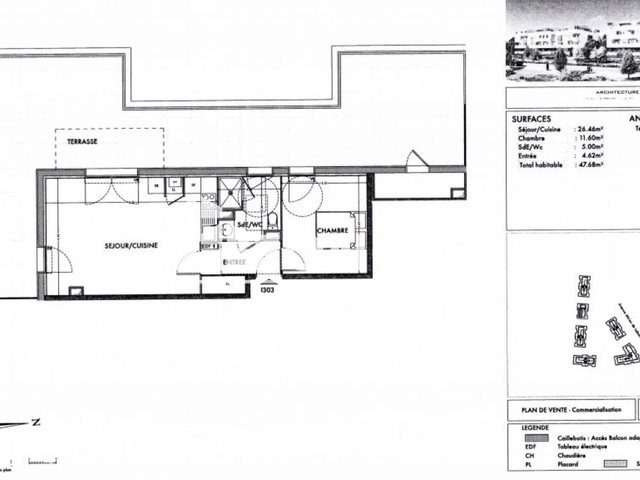Appartement à louer, 47m², Villenave-d'Ornon