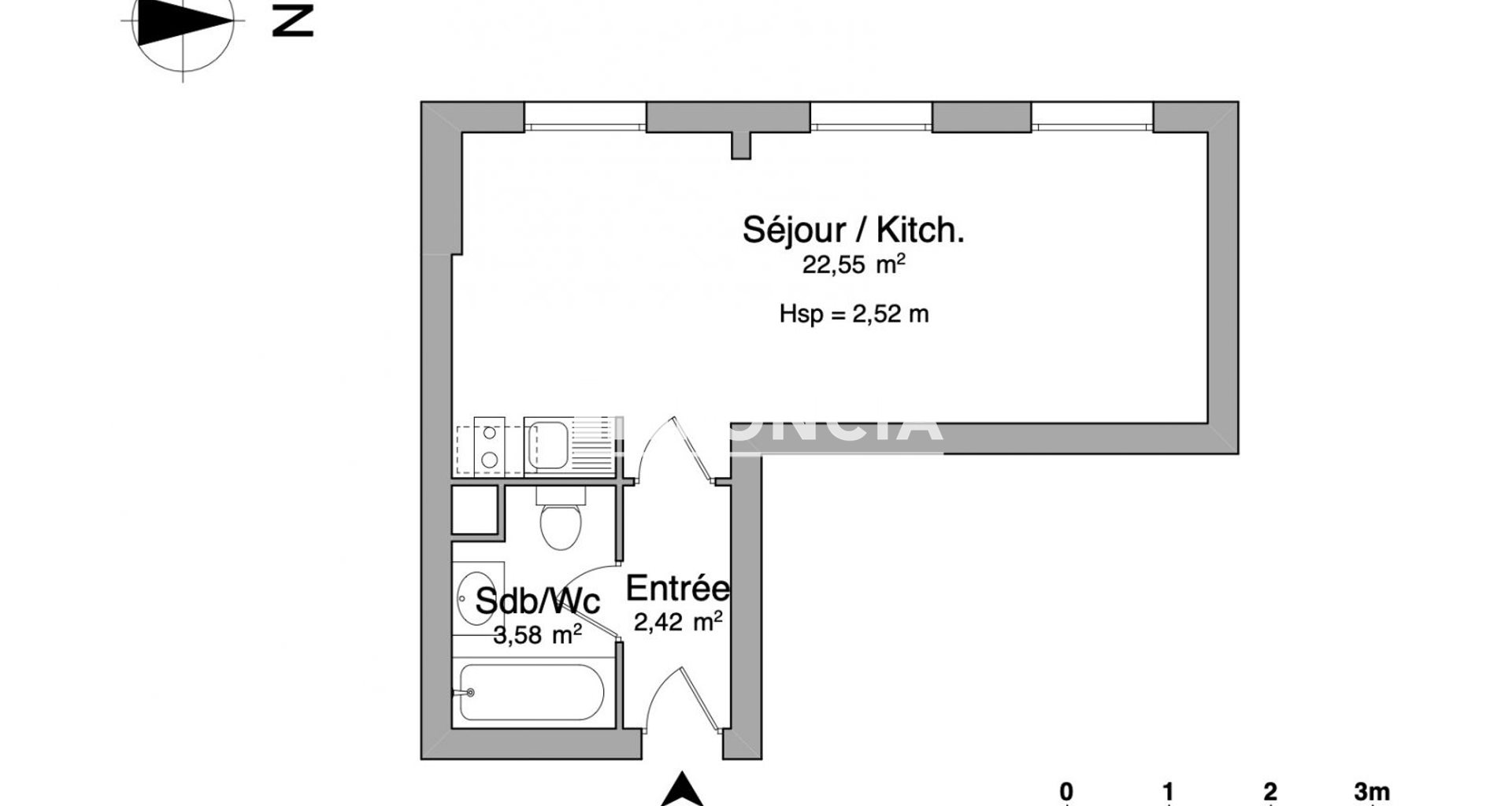 Appartement à louer, 28m², Melun