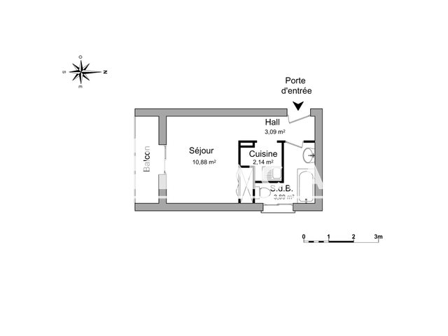 Appartement à louer, 20m², Béziers