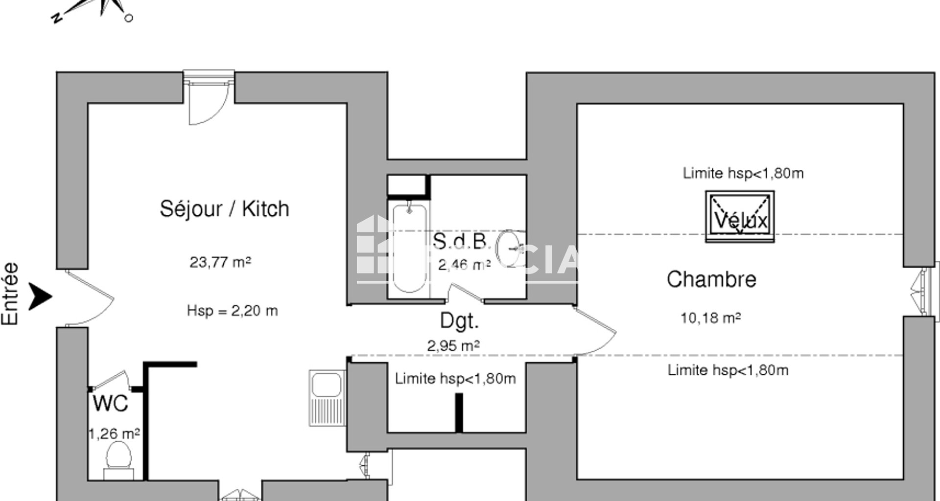 Appartement à louer, 40m², Miribel