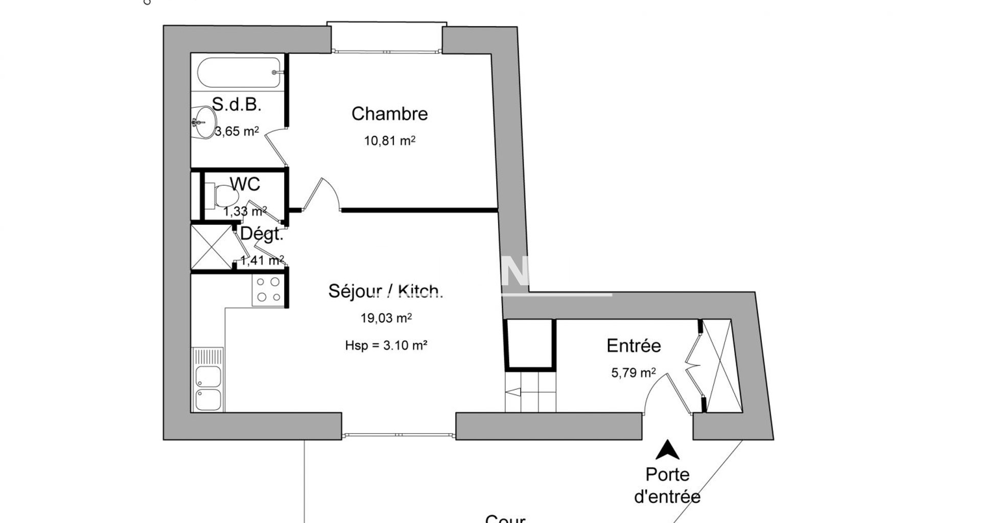 Appartement à louer, 42m², Avignon