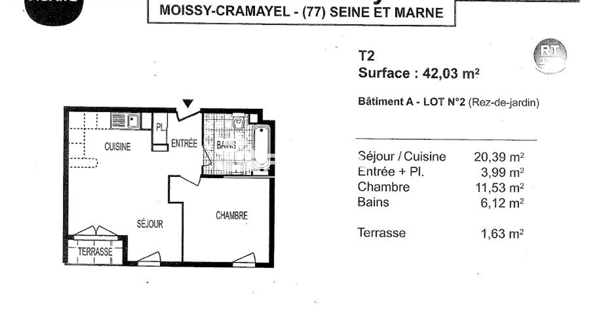 Appartement à louer, 41m², Moissy-Cramayel