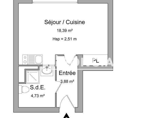Appartement à louer, 27m², Le Petit-Quevilly