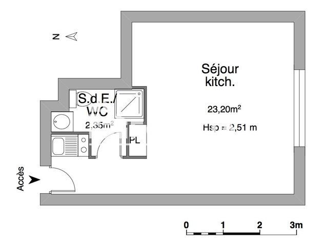 Appartement à louer, 25m², Le Havre
