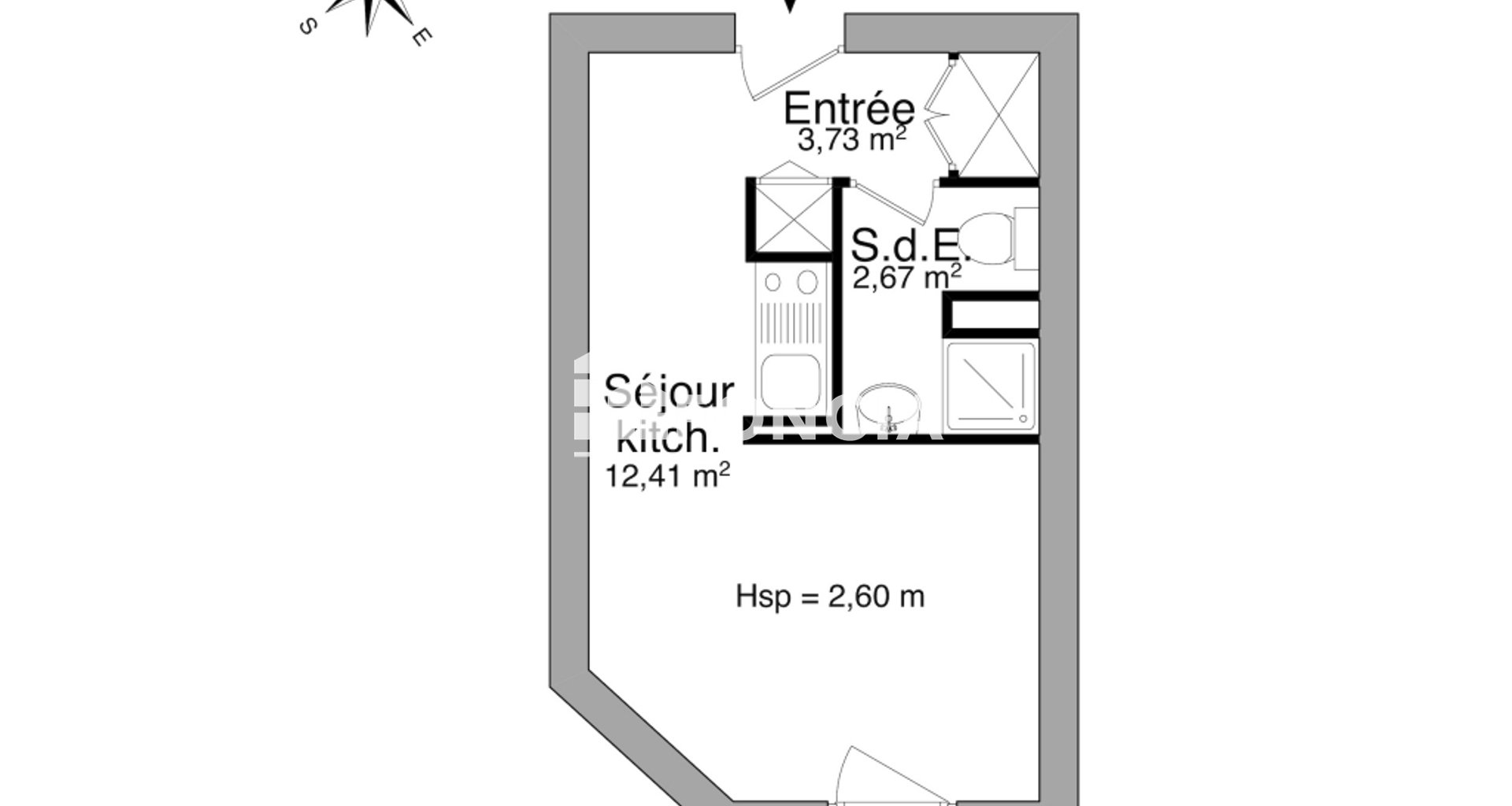 Appartement à louer, 18m², Clermont-Ferrand