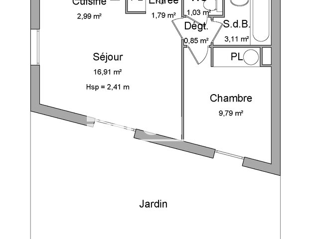 Appartement à louer, 36m², Toulouse
