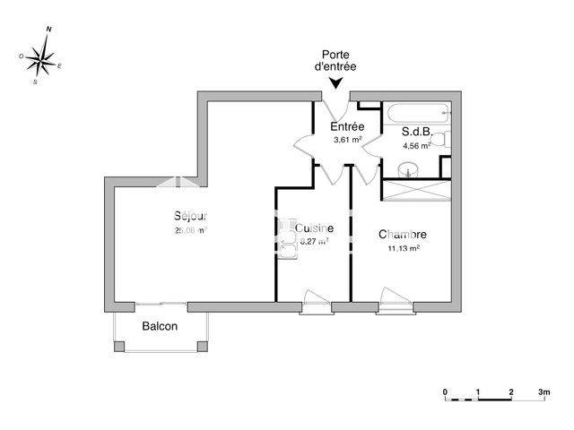 Appartement à louer, 52m², Villefontaine