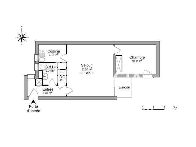 Appartement à louer, 43m², Toulouse